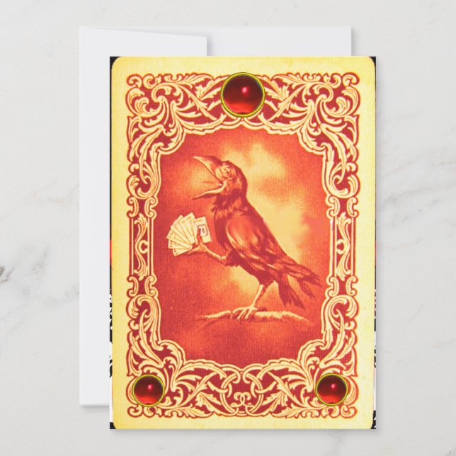 PLACAS DE BRINCADEIRA VERMELHA, CARTÃO DE CINZA DE (Frente)