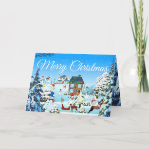 Placas de cartões de natal