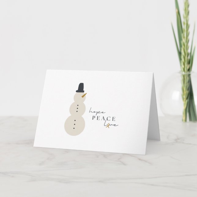 Placas de Cartões de natal de Natal para o cancer (Frente)