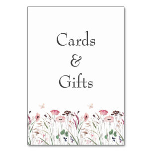 Placas de Cartões e Presentes Pink Poppy Meadow