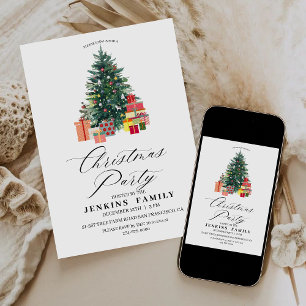 Placas de Convites de festas de Natal em Árvore Mo