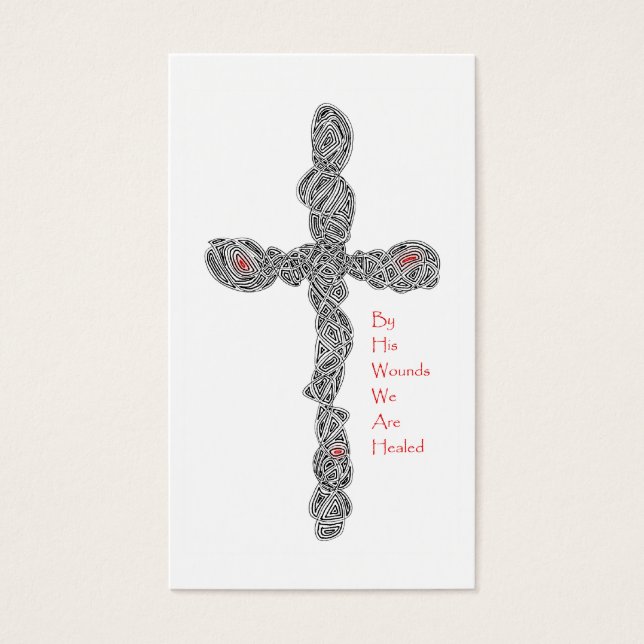 Placas de Escritura Isaiah 53:5 "Pierced" (Frente)