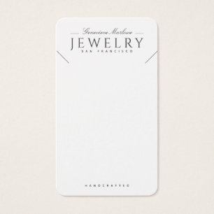 Placas de exibição de colar branco preto moderno