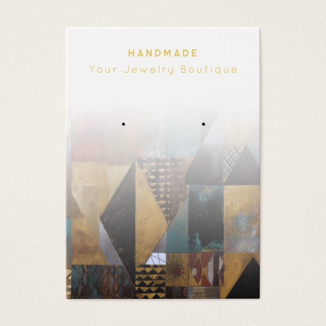 Placas de exibição de joias Abstrato Boho (Frente)