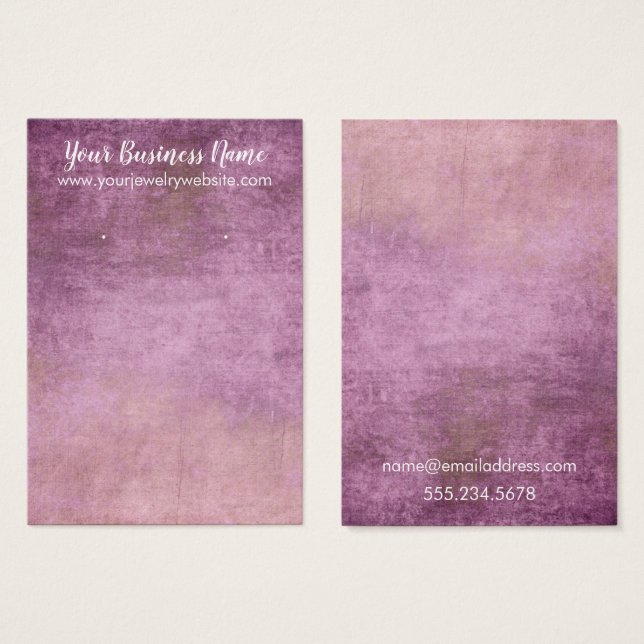 Placas de Exibição do Detentor de Arelha de Frambo (Frente & Verso)