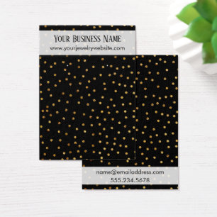 Placas de exibição do Dourado Confetti & Black Ear