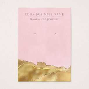 Placas de exibição Douradas, cor-de-rosa, com abst