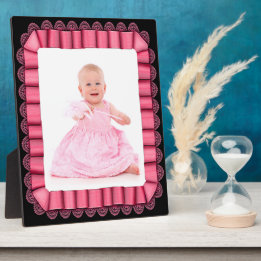 Placas De Exibição Quadro de Fita de Fita Rosa de Foto para Bebês Per