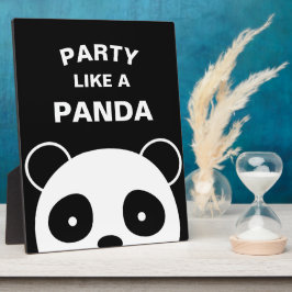 Placas De Exibição Sinal de Panda, Decorações de Panda