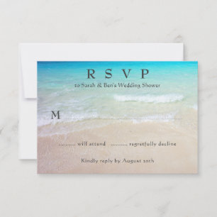 Placas de gabinete RSVP de eventos tropicais