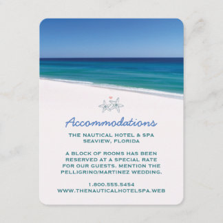 Placas de Inserção de Casamento de Praia