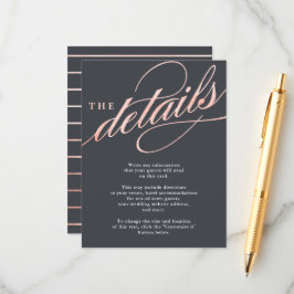 Placas de inserção de script Dourado com Rosa mode