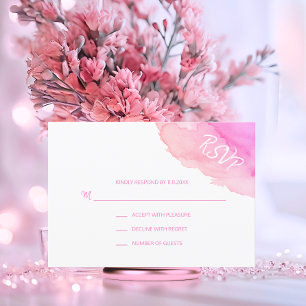 Placas de inserção RSVP cor-de-rosa cor-d-água mod