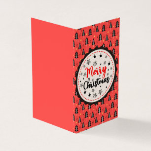 Placas de Natal Black & Red 25 Pack