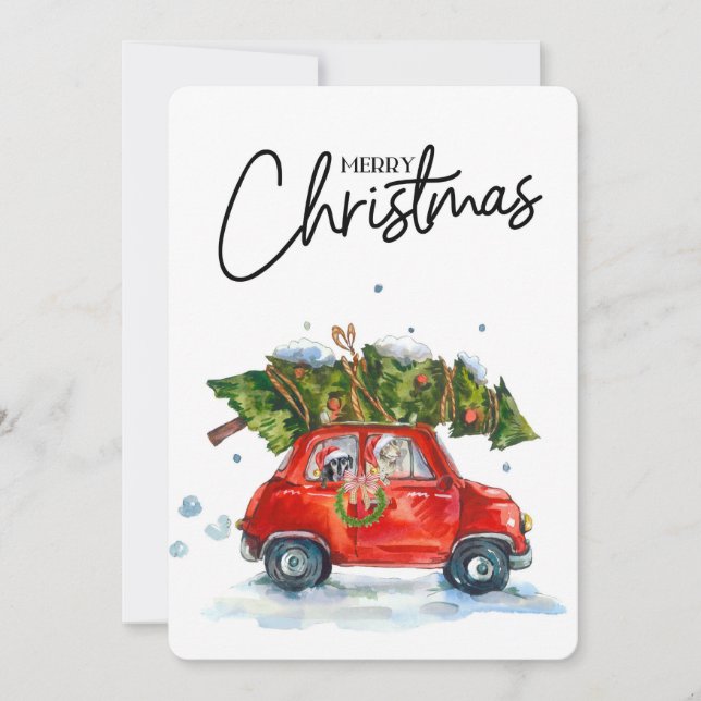 Placas de Natal com árvore (Frente)