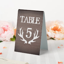 Placas de número da mesa de casamento de madeira d