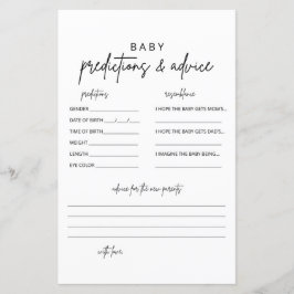 Placas de orientação e previsão de bebês minimalis