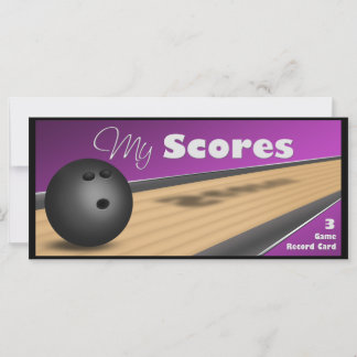 Placas de pontuação para Boliches roxas personaliz
