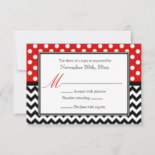 Placas de resposta bolinhas Red & Chevron