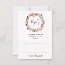 Placas de Resposta de Casamento de Fúria de Rosa B