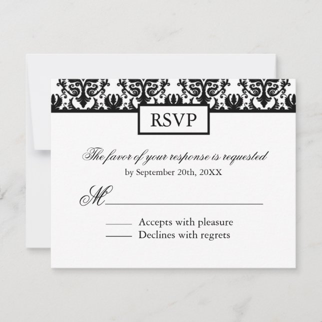 Placas de resposta de Damasco Preto e Branco - RSV (Frente)
