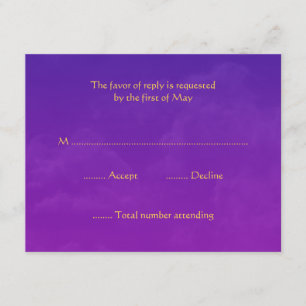 Placas de resposta RSVP de Noites em Árabe