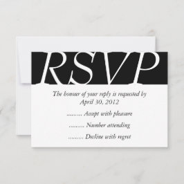 Placas de resposta, RSVP ou resposta de eventos em