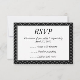 Placas de resposta, RSVP ou resposta de eventos em