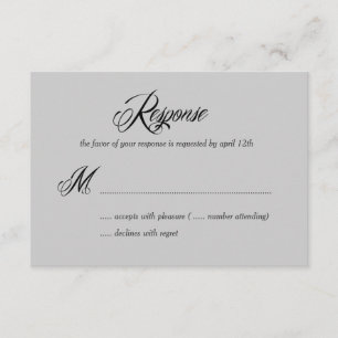 Placas de resposta RSVP/Wedding Agora e para sempr