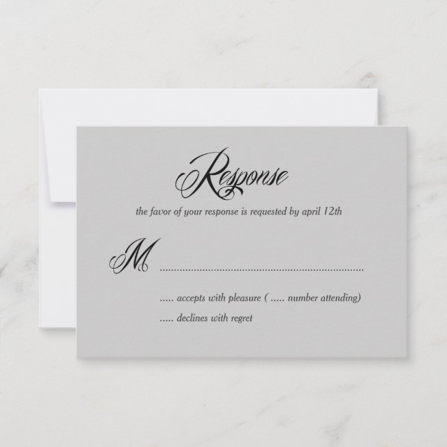 Placas de resposta RSVP/Wedding Agora e para sempr (Frente)