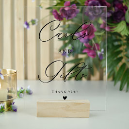 Placas e presentes de script Elegante modernos