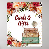 Placas e Viagem de sinais de presentes Poster