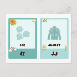 Placas emblemáticas, Cartões educativos ABC I,H,K,