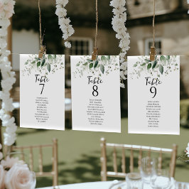 Placas gráficas elegantes para números de tabela v