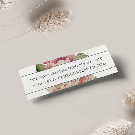 Placas para sites de casamento Blush Rosa | Mini