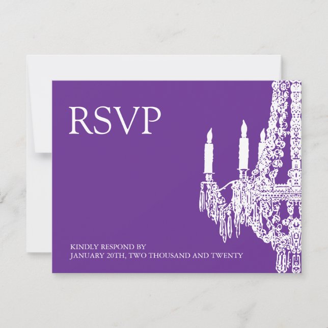Placas RSVP Chandelier (Frente)