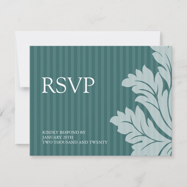 Placas RSVP Classy Damask (Frente)