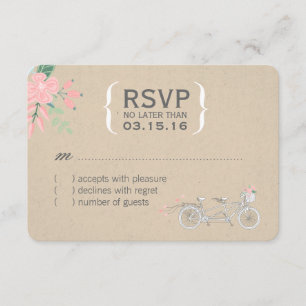 Placas RSVP de Bike de Tandem