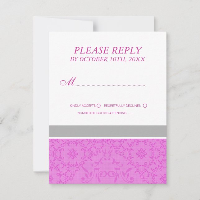 Placas RSVP de Casamento (Frente)