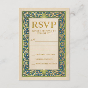 Placas RSVP de Casamento   Coleção de Jardins Ilum
