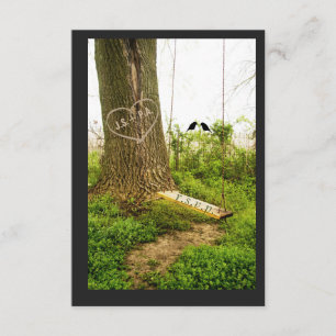 Placas RSVP de Casamento de Casamento de Aves