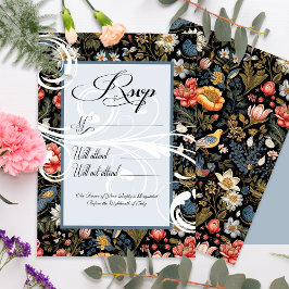 Placas RSVP de Casamento de Jardim Encantadas