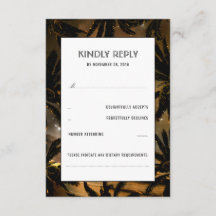 Placas RSVP de Casamento de Palmas Sunset Beach