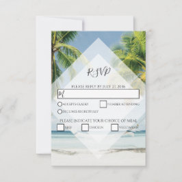 Placas RSVP de Casamento de Palmeiras Tropicais