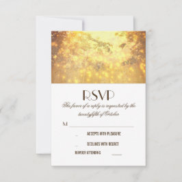 Placas RSVP de Casamento de Ramificações de Árvore