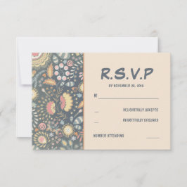 Placas RSVP de Casamento Floral