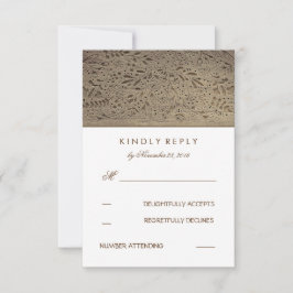 Placas RSVP de Casamento Floral Russo de Madeira G
