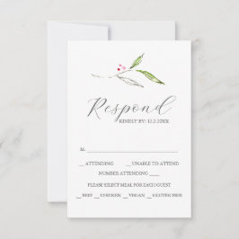 Placas RSVP de Casamento Personalizado para Botâni