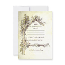 Placas RSVP de Casamento Russo
