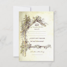 Placas RSVP de Casamento Russo